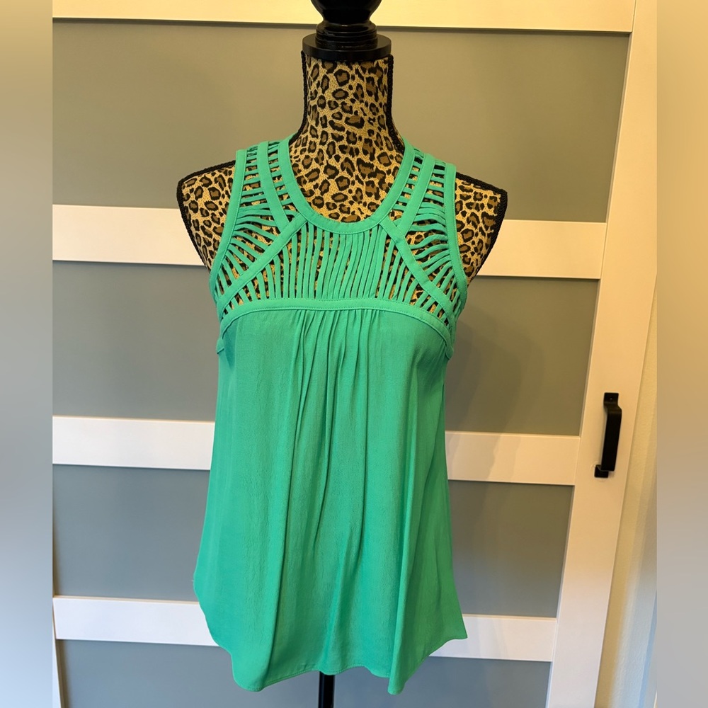 Bar III Teal Sleeveless Top